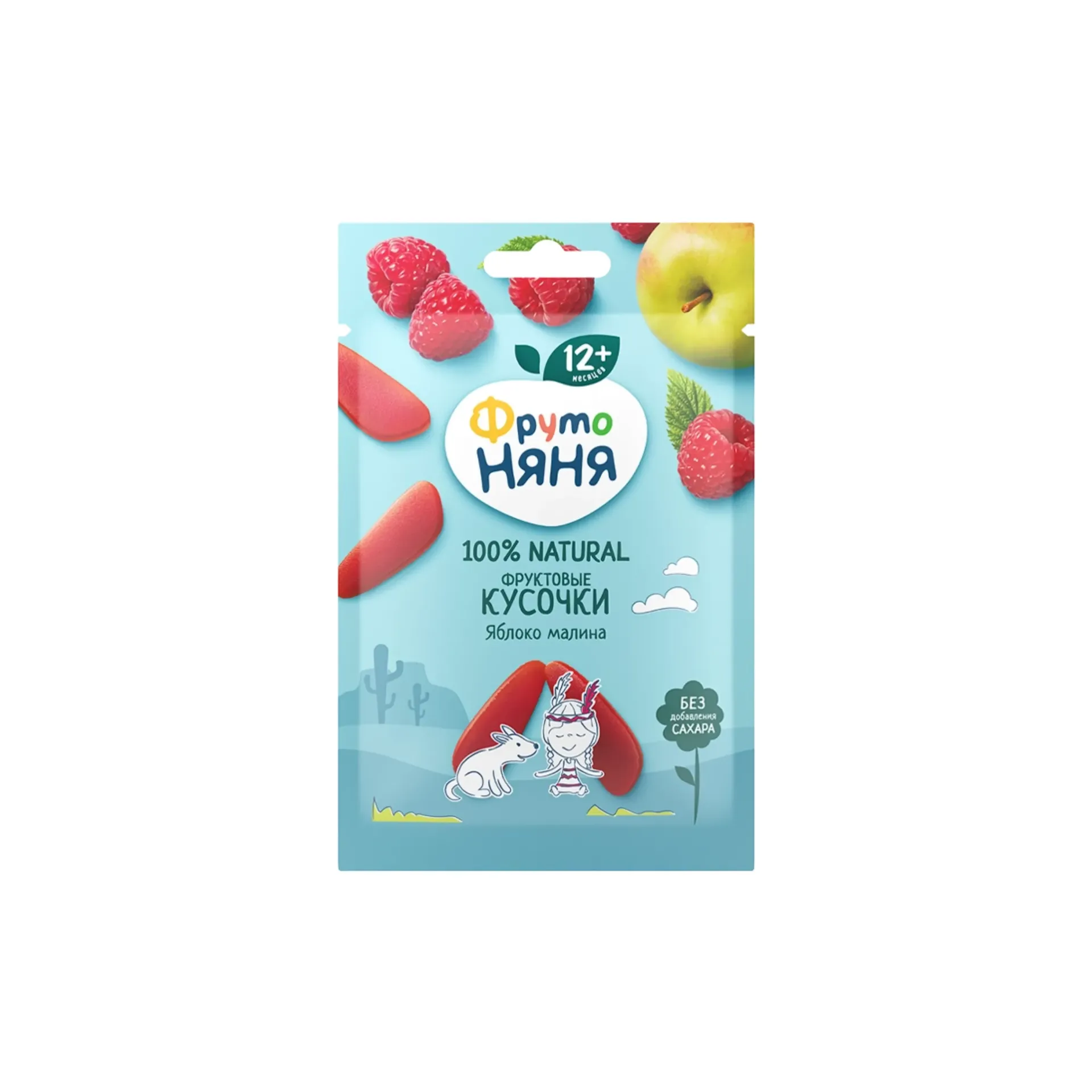 [43000036] Fruto Nanny, เยลลี่ฟรุตสไลด์รสแอปเปิ้ล ราสเบอร์รี่ ไม่เติมน้ำตาล, 15 กรัม.