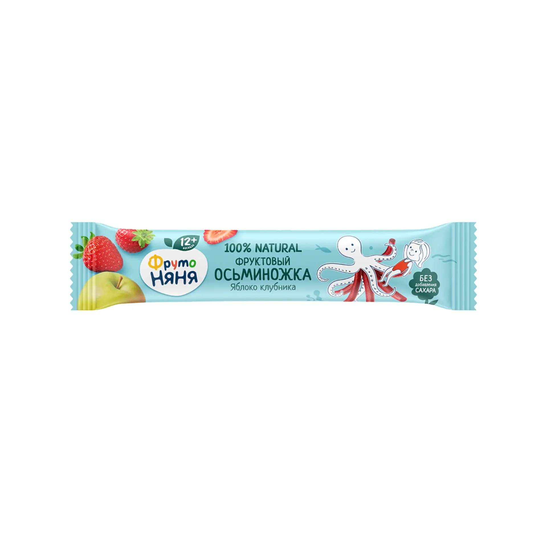 [41000850] Fruto Nanny "Fruit Stick" Baby Octopus Apple & Strawberry 16 g.