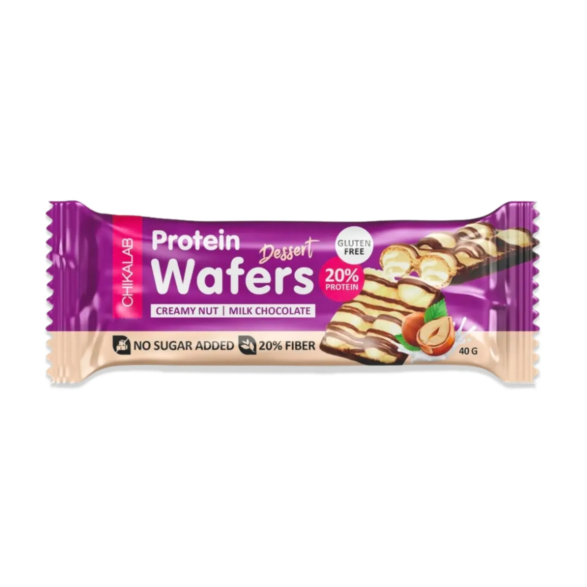 Chikalab, Protein Wafer “Creamy Nut” 40 g