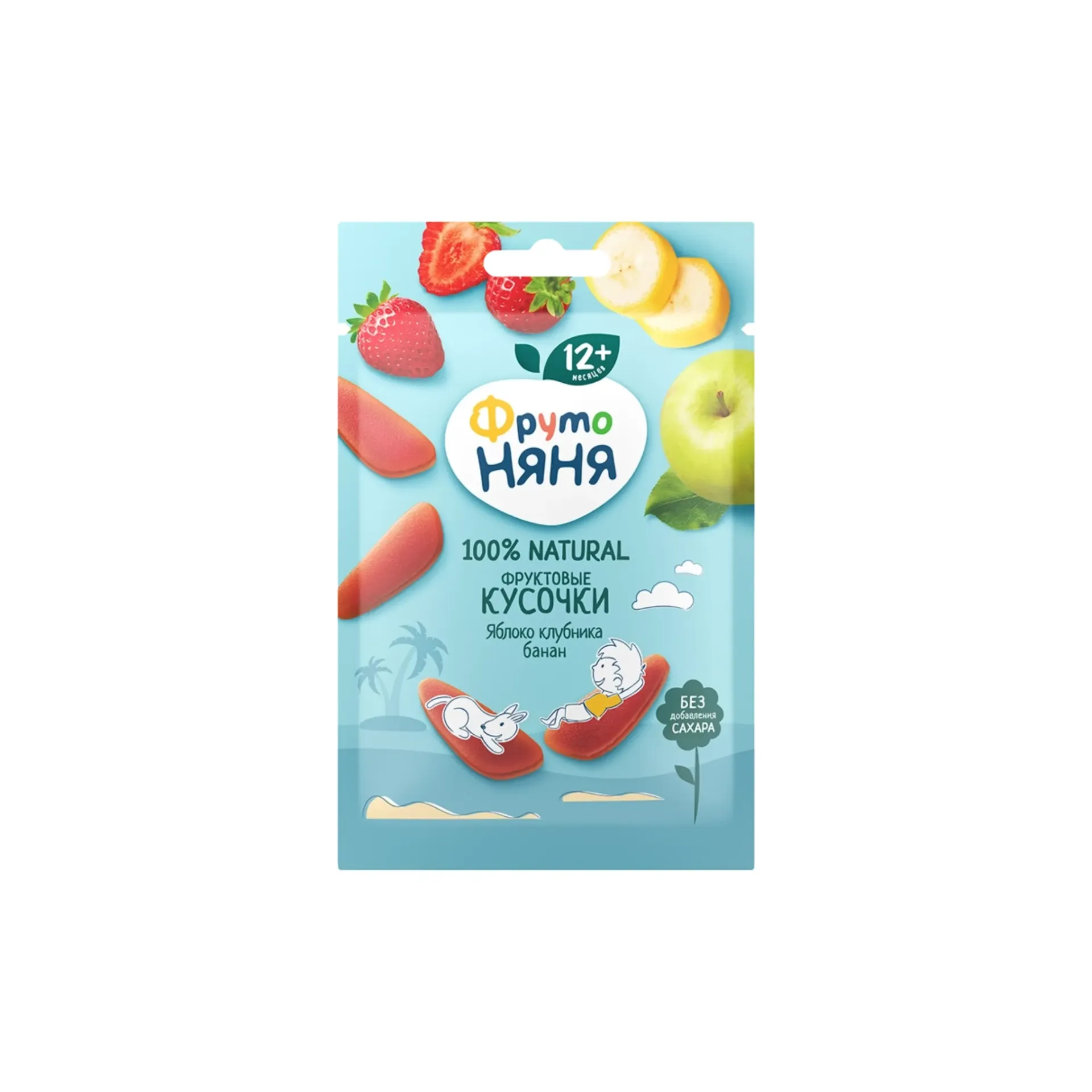 [43000037] Fruto Nanny Fruit slices Apple & Strawberry & Banana 15 g.