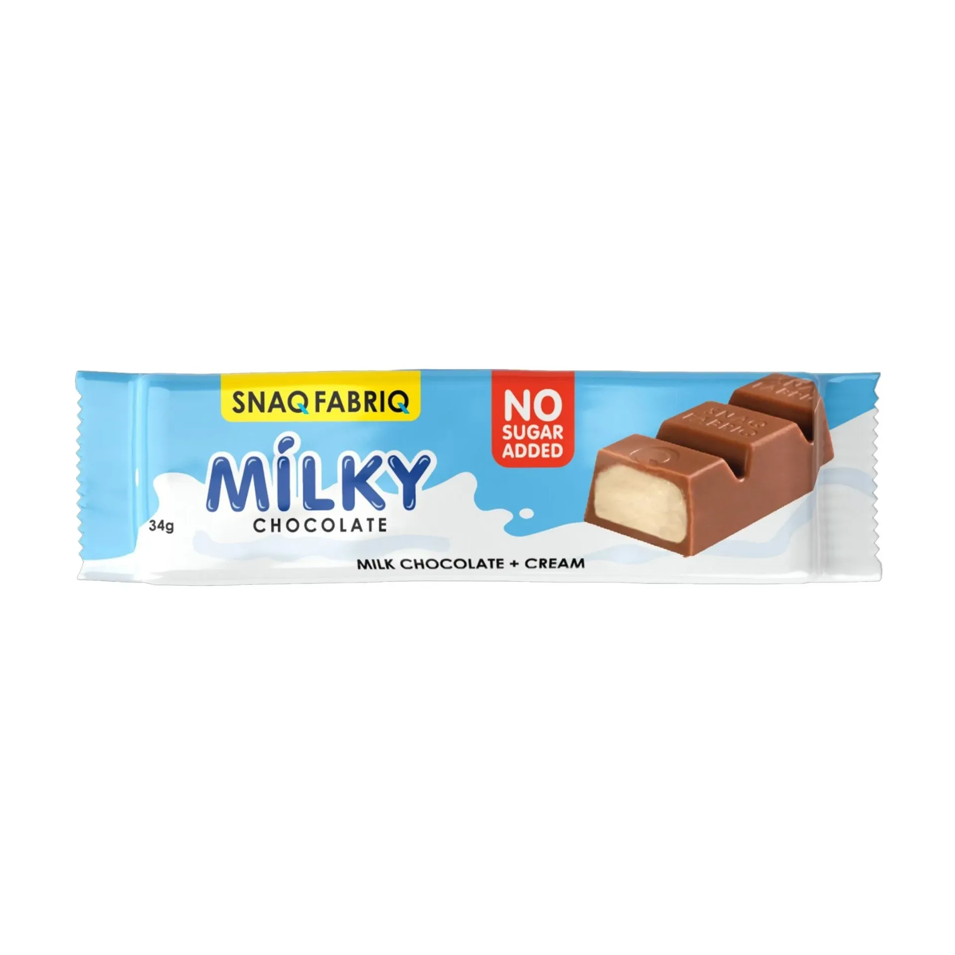 [4680046729521] Snaq Fabriq MILKY Шоколадная глазурь со сливочной начинкой, 34 г.