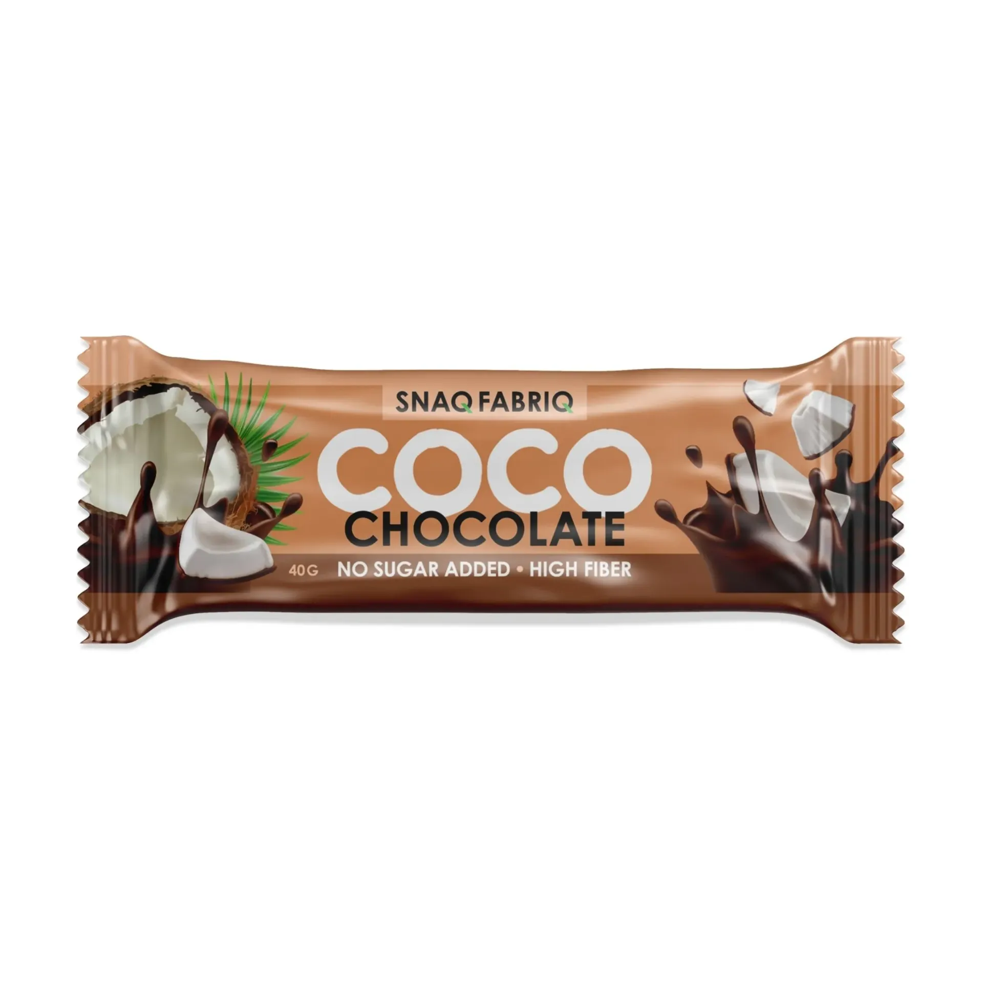 [4680046727749] Snaq Fabriq COCO Glazed bar Chocolate coconut 40 g.