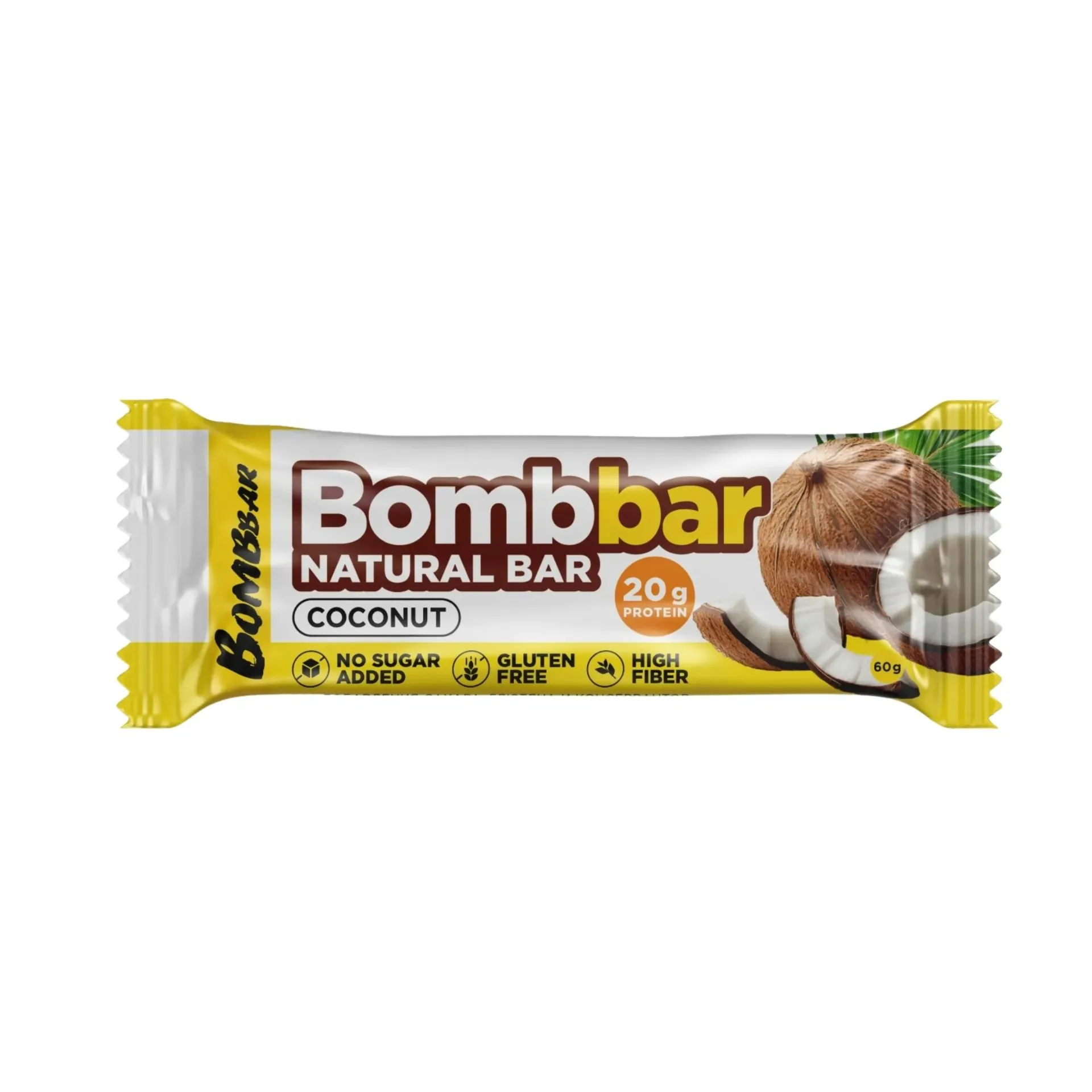 [4680046720382] Bombbar Protein bar Coconut, 60 g.
